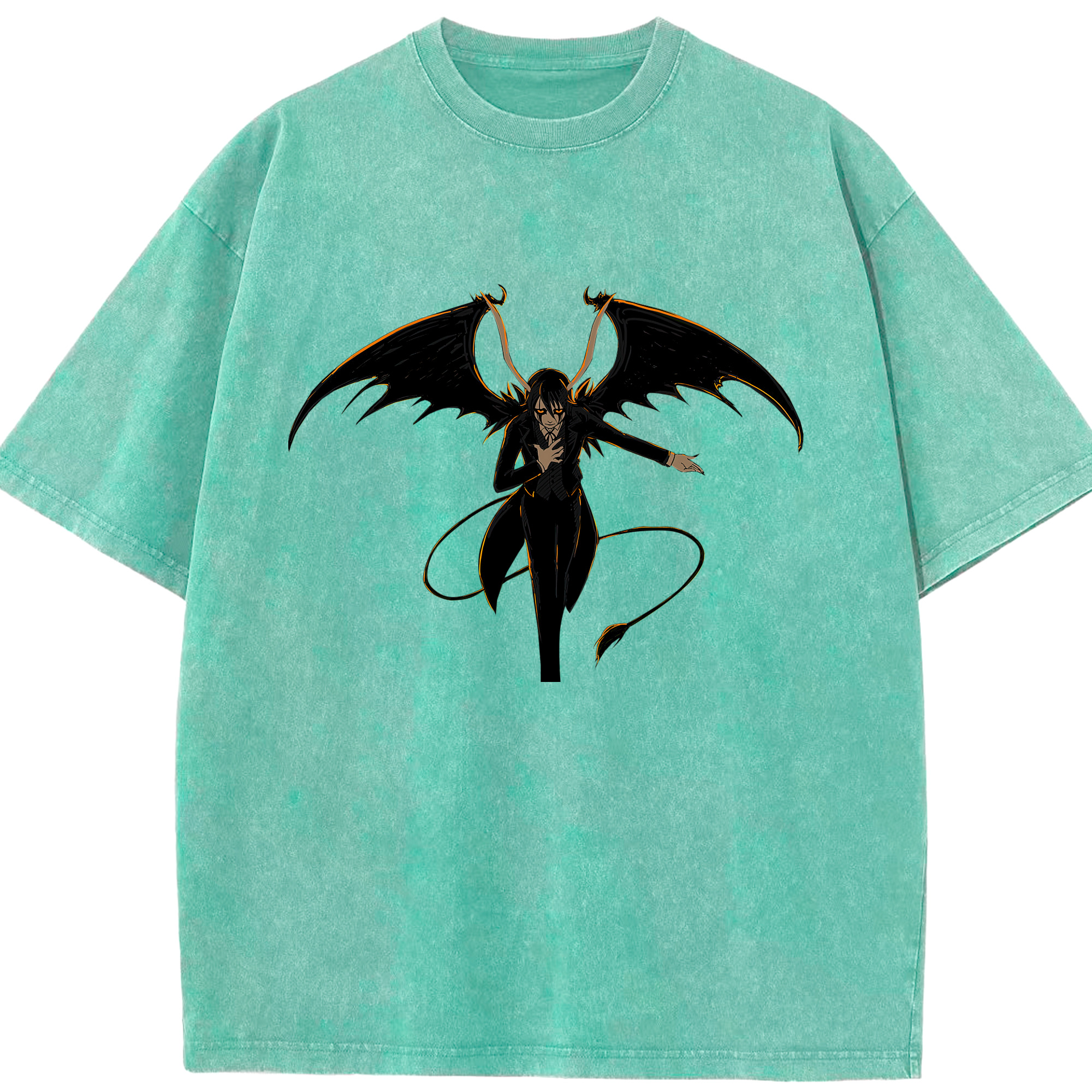 （画像用） ブリーチ ウルキオラ·シファー BLEACH Ulquiorra cifer 綿100% ヴィンテージ風 半袖Tシャツ（フロントプリント）
